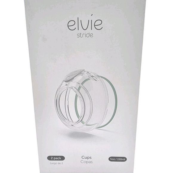 Elvie Stride Secure Breast Milk Collection Cups 2 Pack 5oz NEW  Breast Feeding - Picture 1 of 11